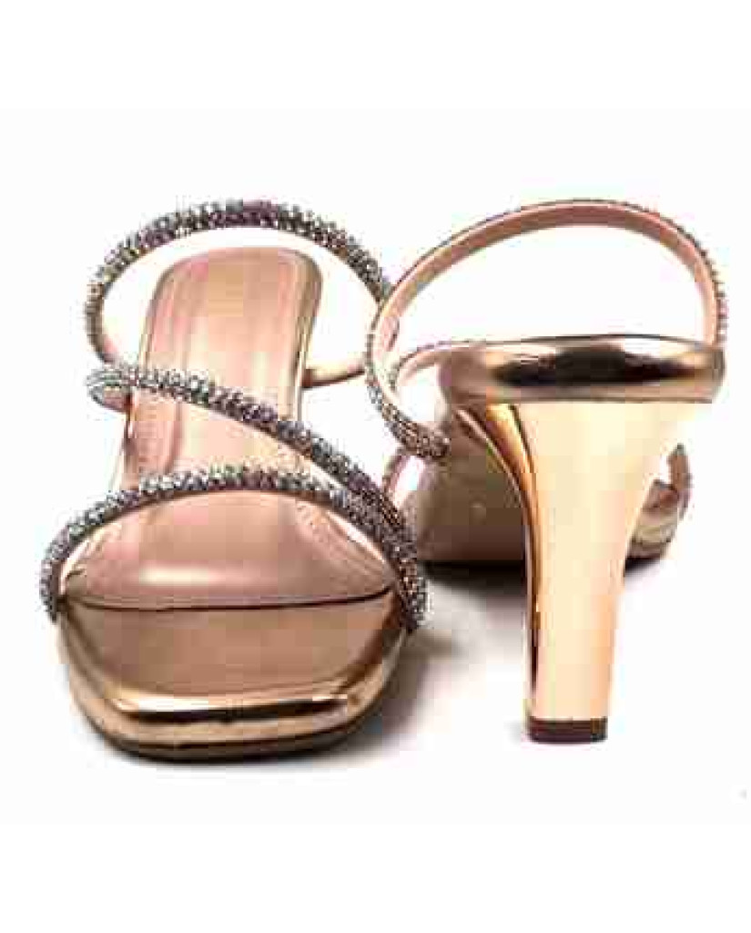 R-304: Balujas Sultan Heel Crystal Strap Sandals