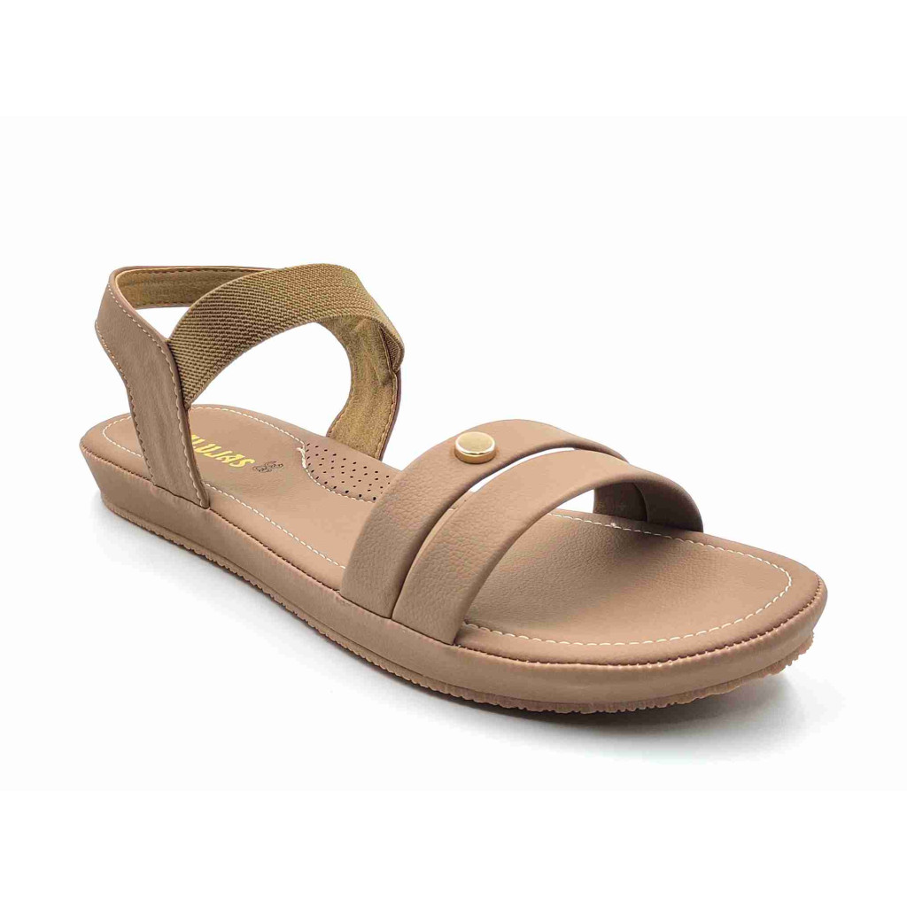 10-371:Balujas Flat Chiku Ladies Sandal 10-371:Balujas Flat Chiku Ladies Sandal