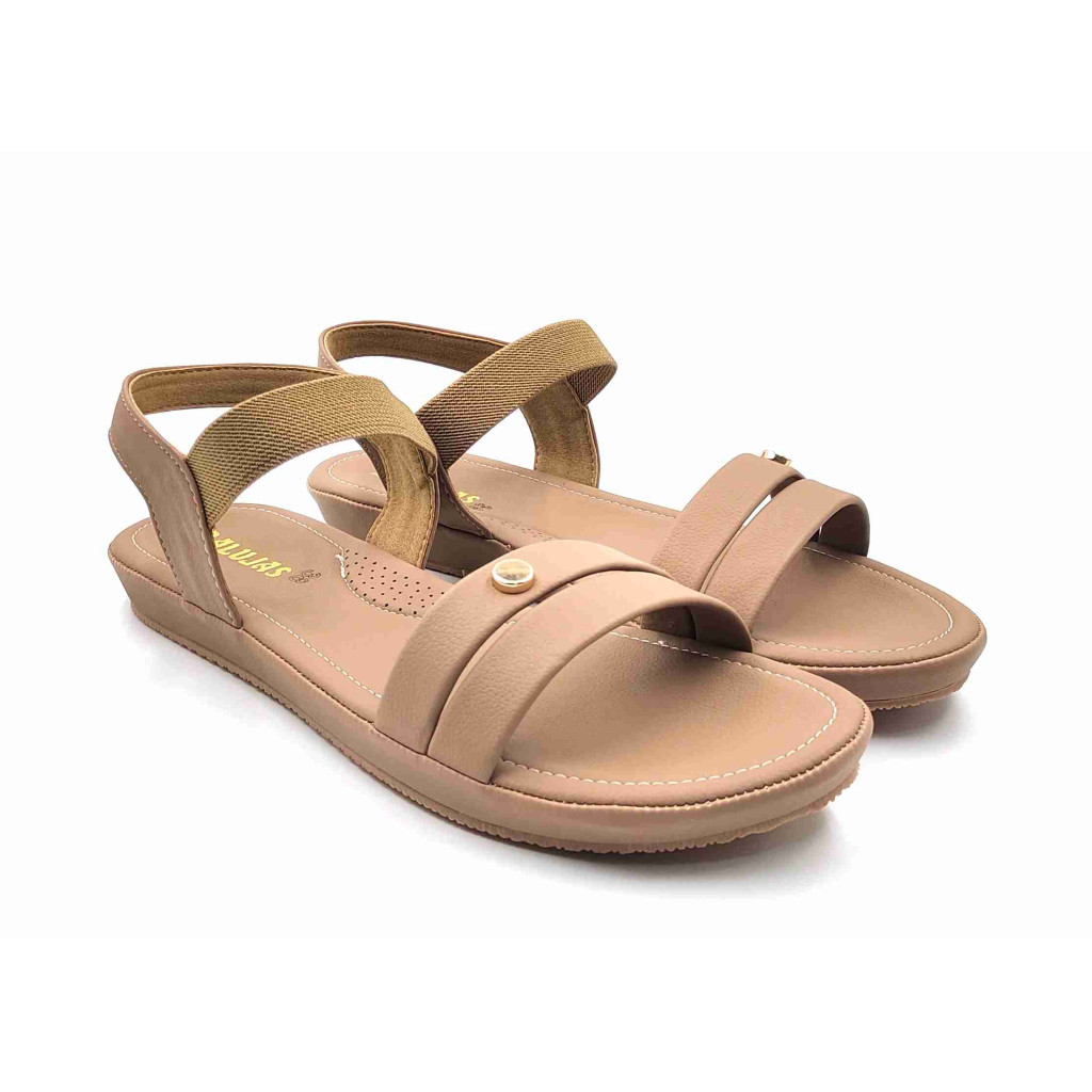 10-371:Balujas Flat Chiku Ladies Sandal 10-371:Balujas Flat Chiku Ladies Sandal