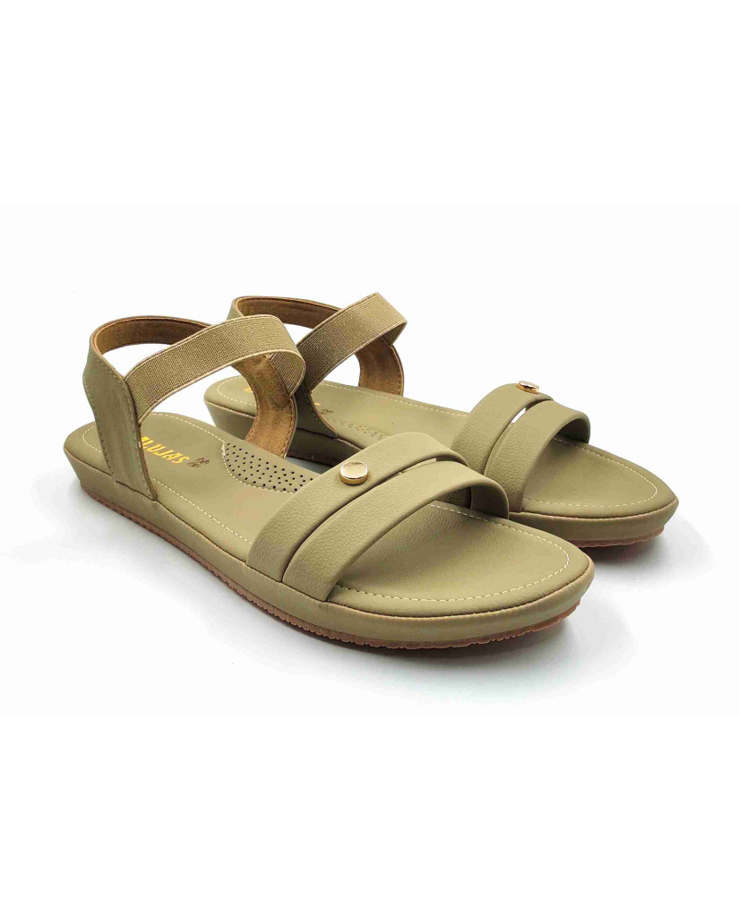 10-371:Balujas Flat Mahandi Ladies Sandal