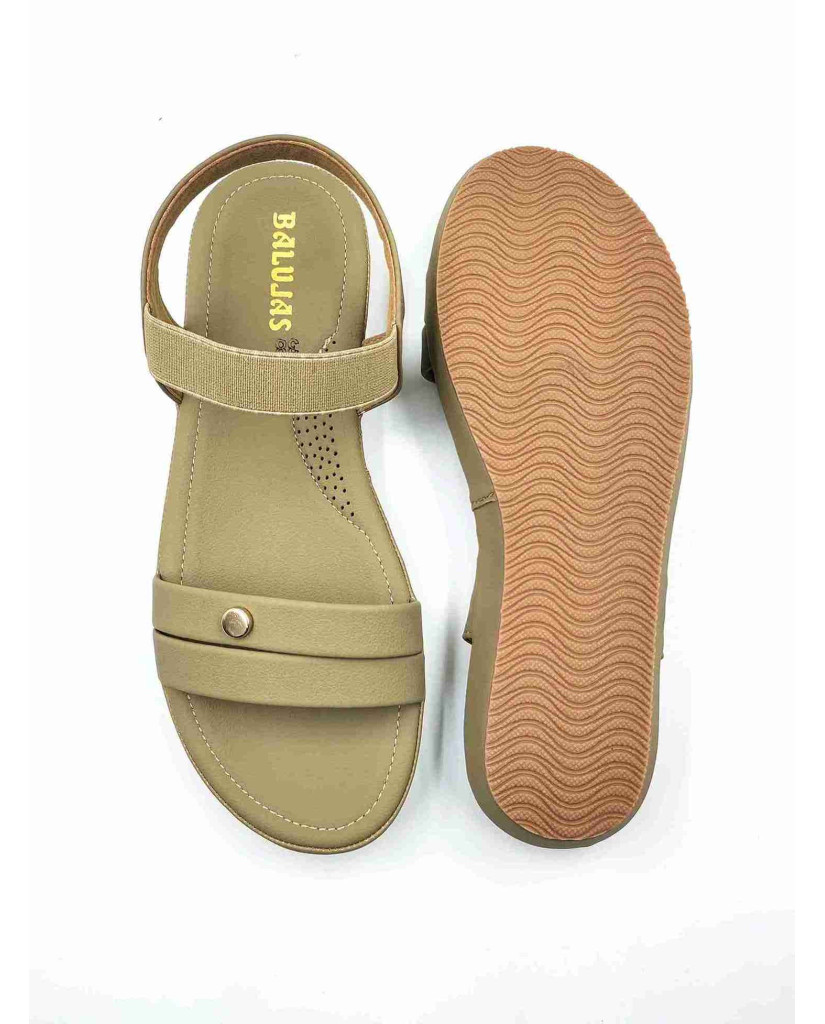 10-371:Balujas Flat Mahandi Ladies Sandal