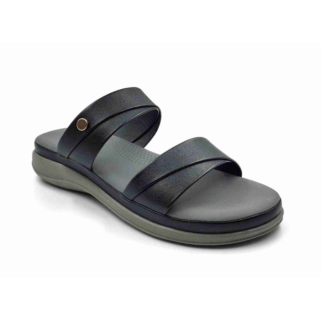 15066 Balujas Black flat Ladies Slippers