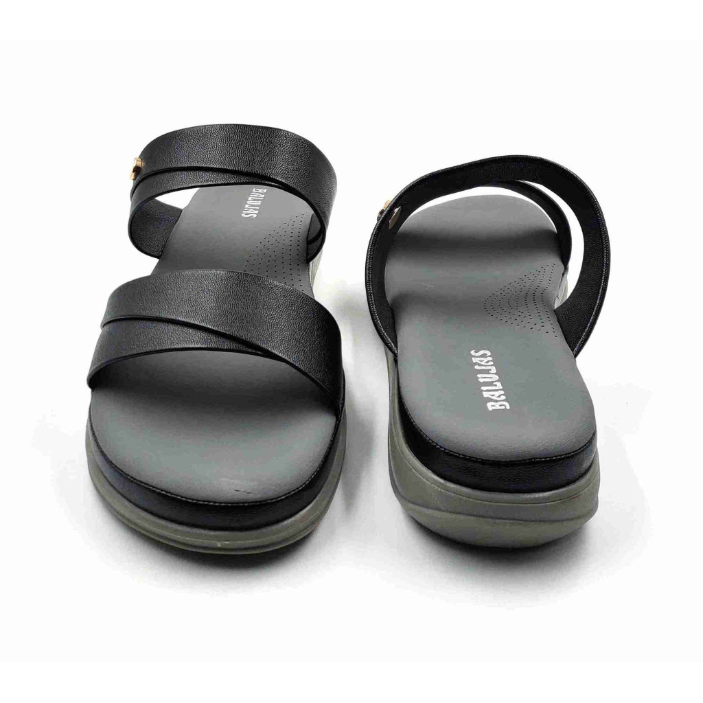 15066 Balujas Black flat Ladies Slippers