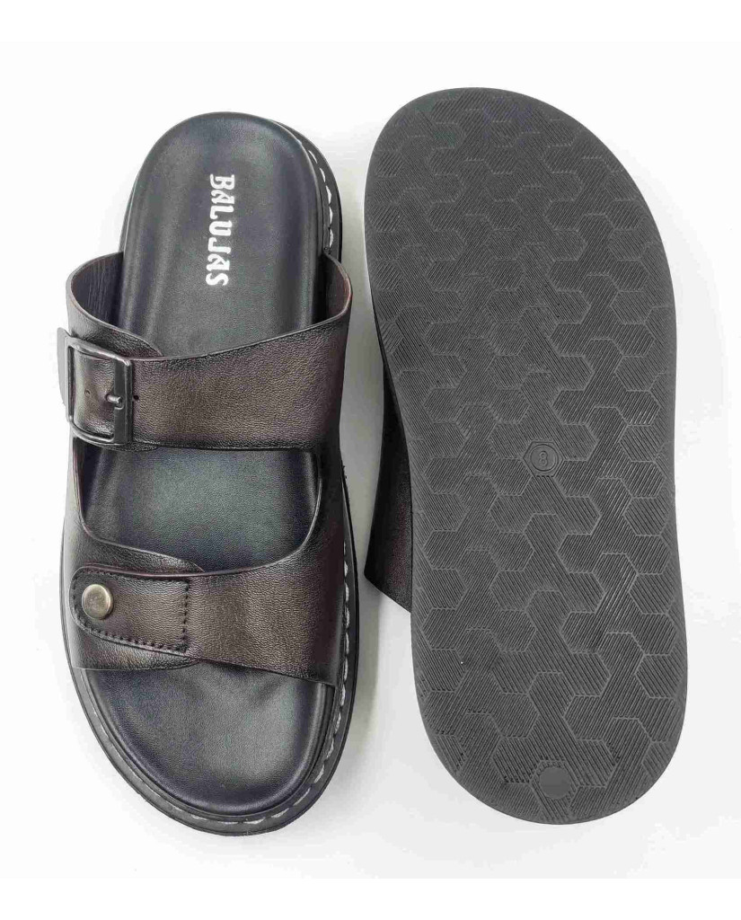 1902 Balujas Men Brown Slippers