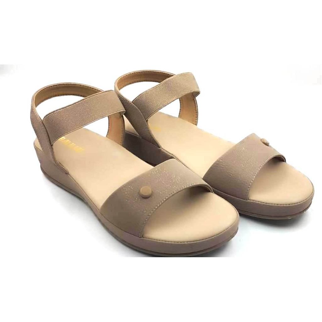 10861 : Balujas Ladies Beige Wedge Heel Sandal