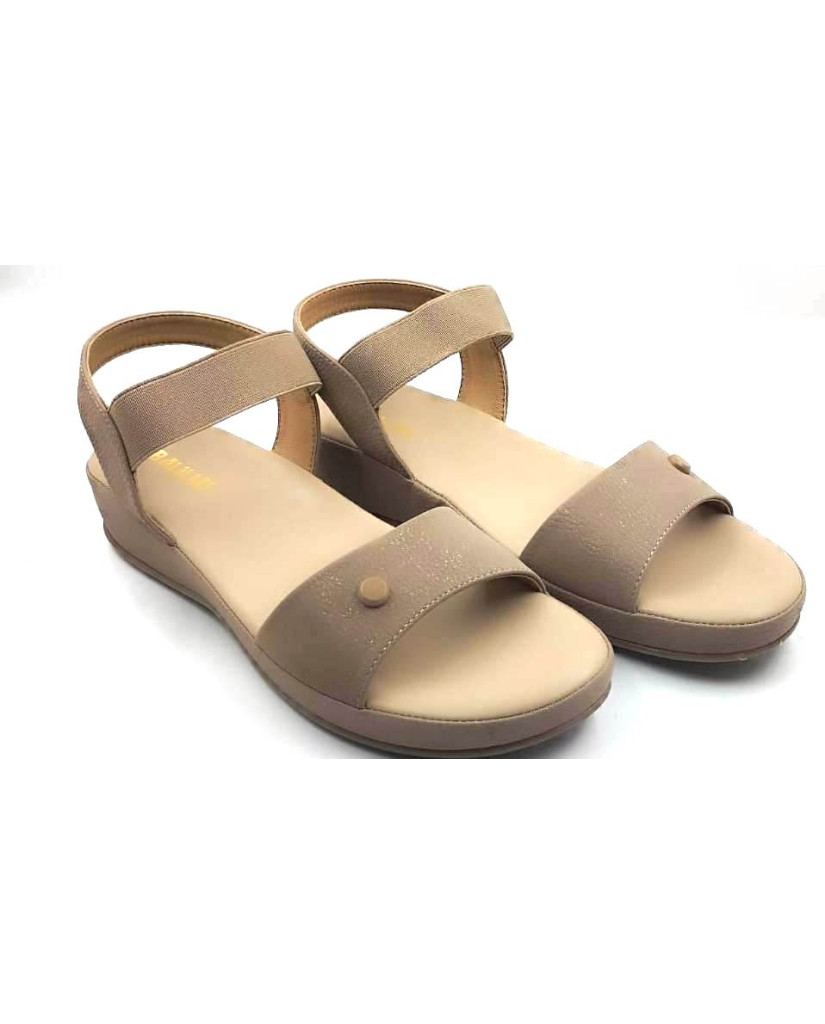 10861 : Balujas Ladies Beige Wedge Heel Sandal