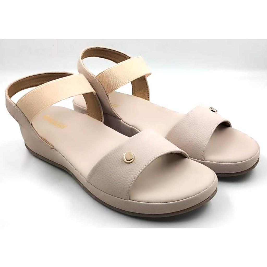 10861 : Balujas Ladies Peach Wedge Heel Sandal