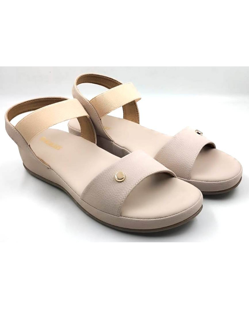 10861 : Balujas Ladies Peach Wedge Heel Sandal