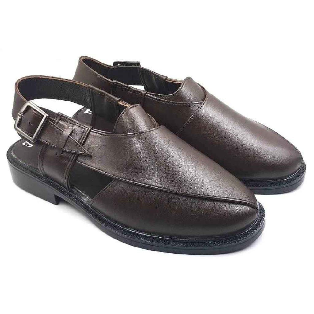1053 : Balujas Brown Synthetic Peshawari
