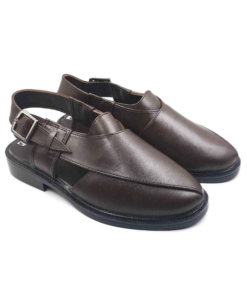 1053 : Balujas Brown Synthetic Peshawari