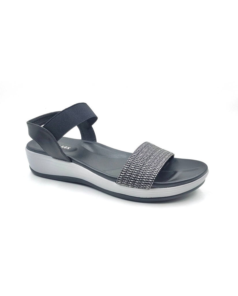 10998: Balujas Women's Black Sandal 