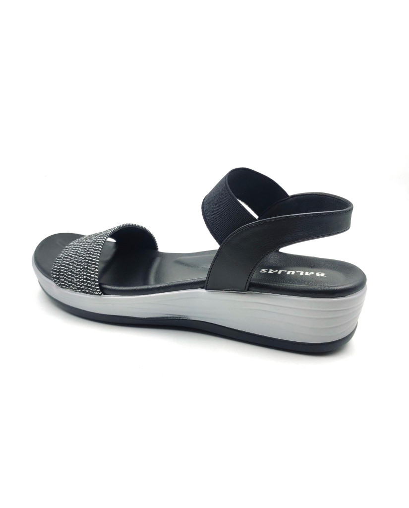 10998: Balujas Women's Black Sandal 