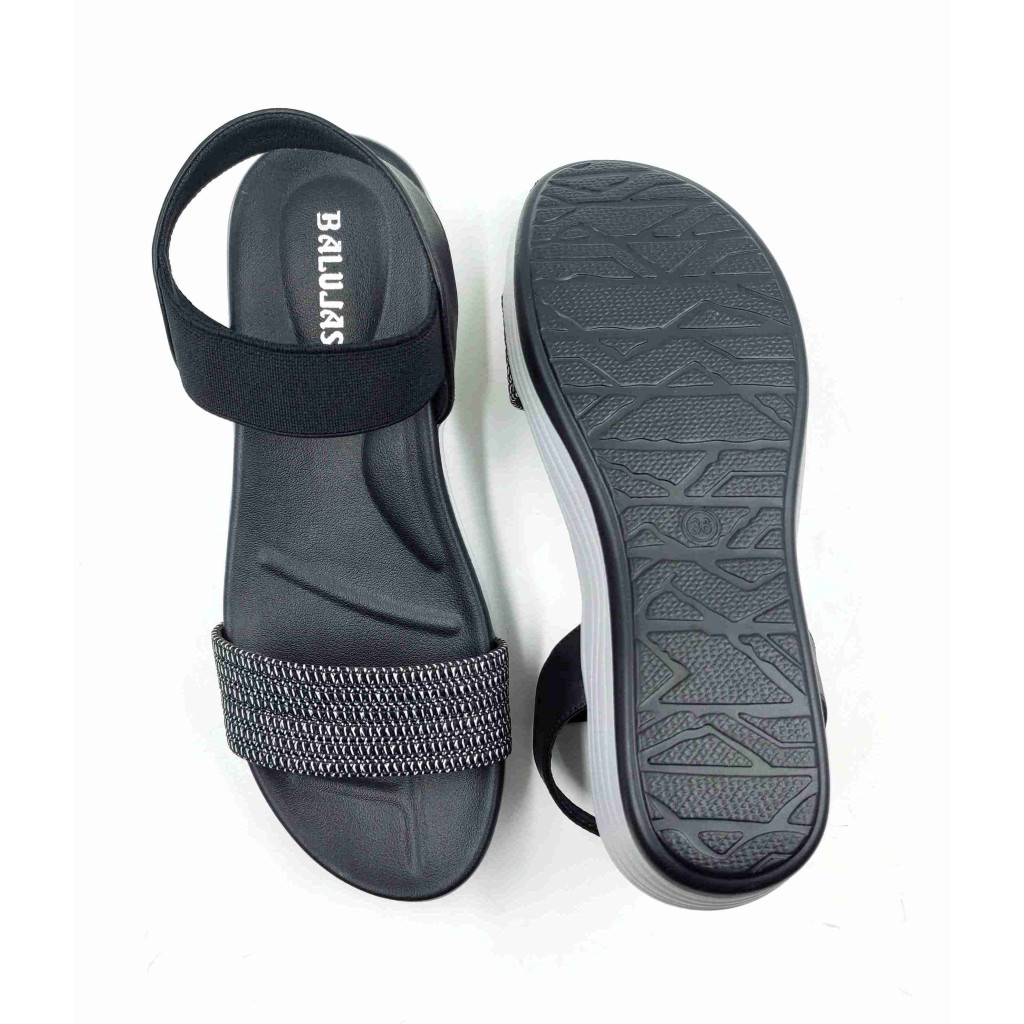 10998: Balujas Women's Black Sandal 