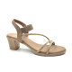 11315: Balujas Beige Block Heel Sandals