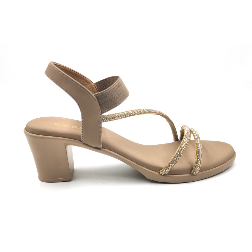 11315: Balujas Beige Block Heel Sandals