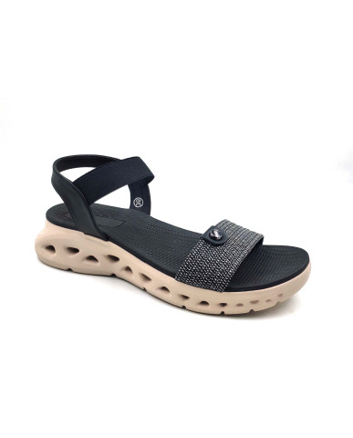 11408: Balujas Women's Black Sandal 