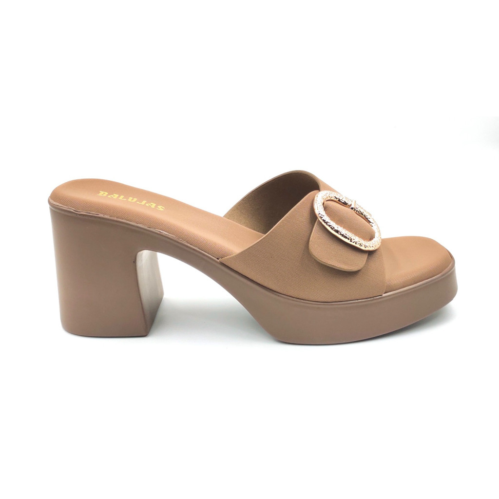 11016: Balujas Chiku Block Heel Slipper