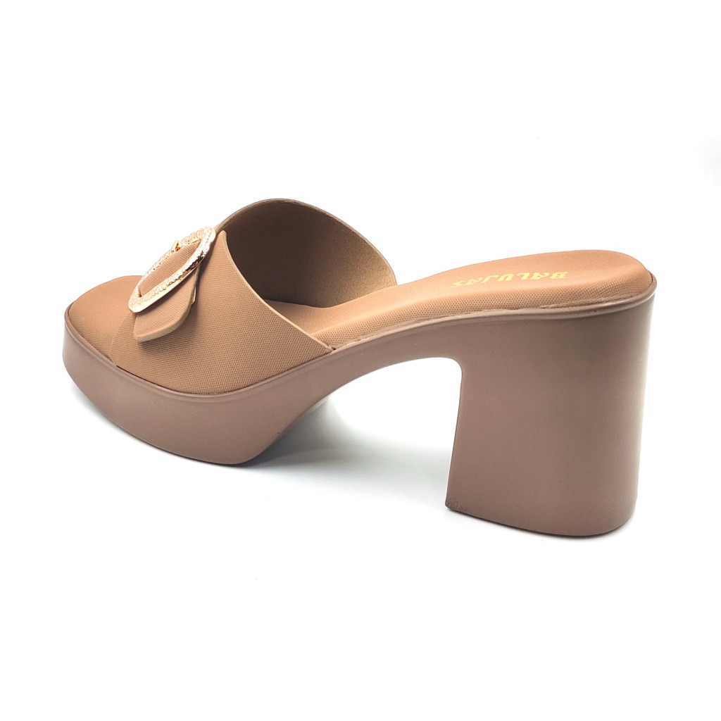 11016: Balujas Chiku Block Heel Slipper