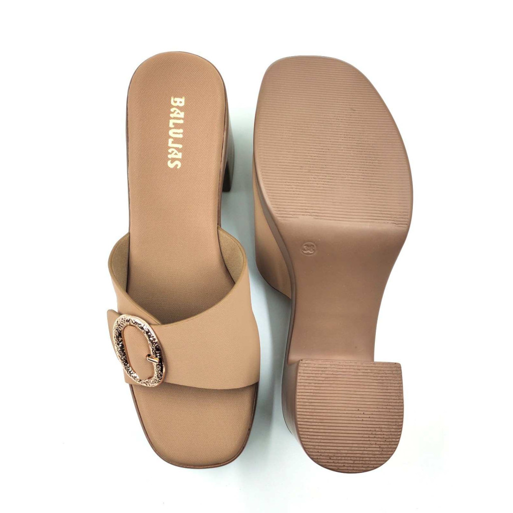 11016: Balujas Chiku Block Heel Slipper