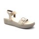 11392: Balujas Beige Wedge Heel Sandals