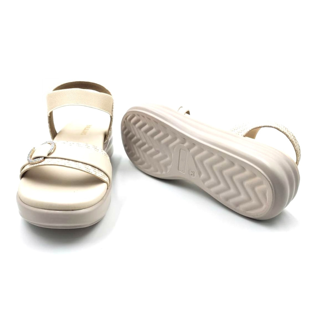 11392: Balujas Beige Wedge Heel Sandals