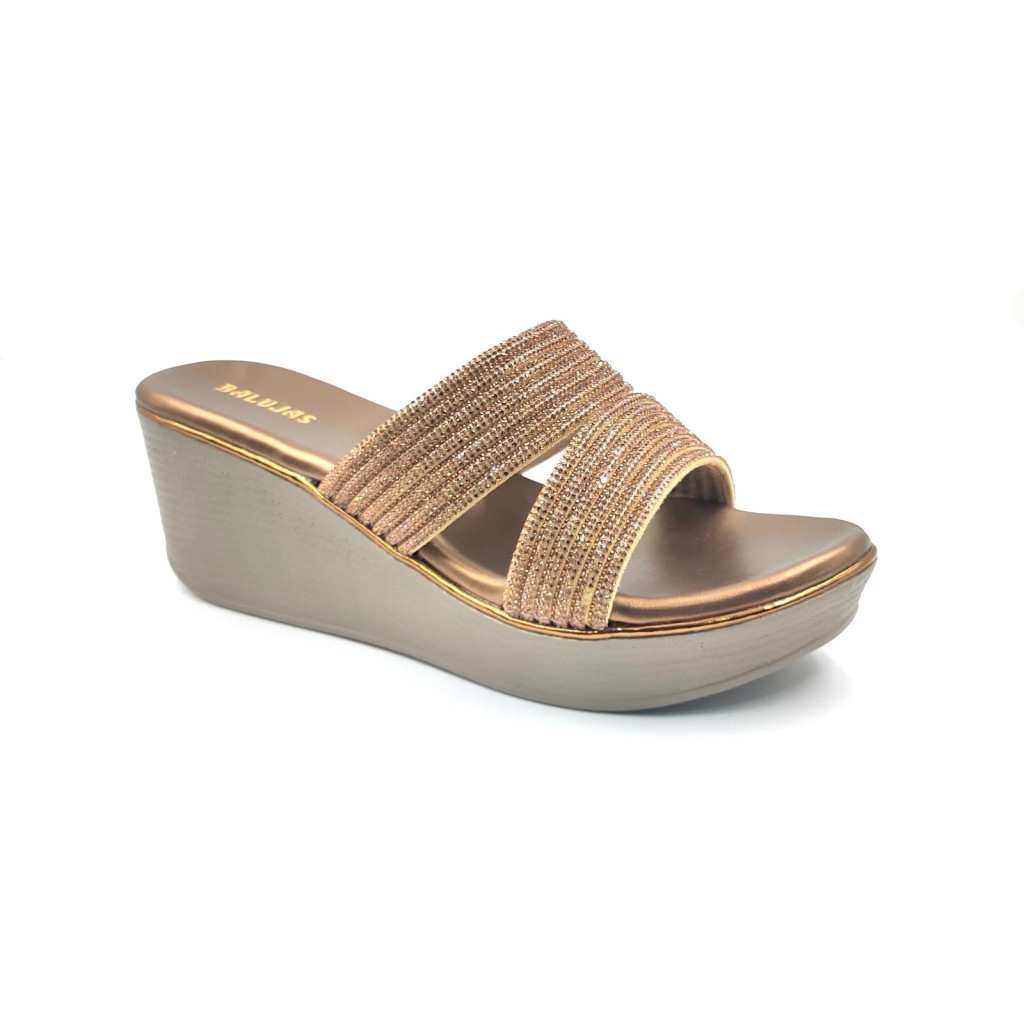 11521: Balujas Antic Wedge Heel Slipper