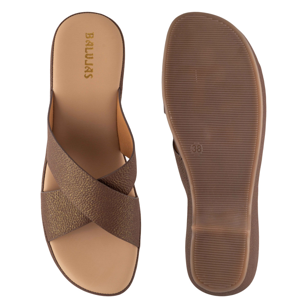 11270: Balujas Antic Block Heel Slipper