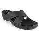 11270: Balujas Black Block Heel Slipper