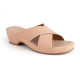 11270: Balujas Nude Block Heel Slipper