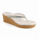 11521 : Balujas White Wedge Heel 