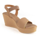 11635 : Balujas Beige Wedge Heel Sandals