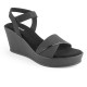 11635 : Balujas Black Wedge Heel Sandals