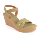 11635 : Balujas Green Wedge Heel Sandals