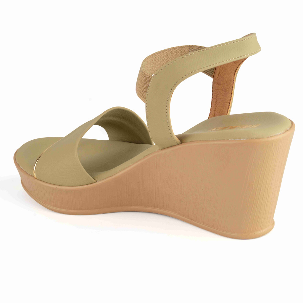 11635 : Balujas Green Wedge Heel Sandals