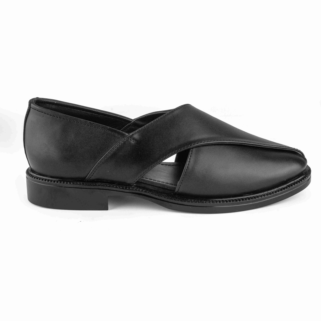 1054 : Balujas Black Synthetic Peshawari