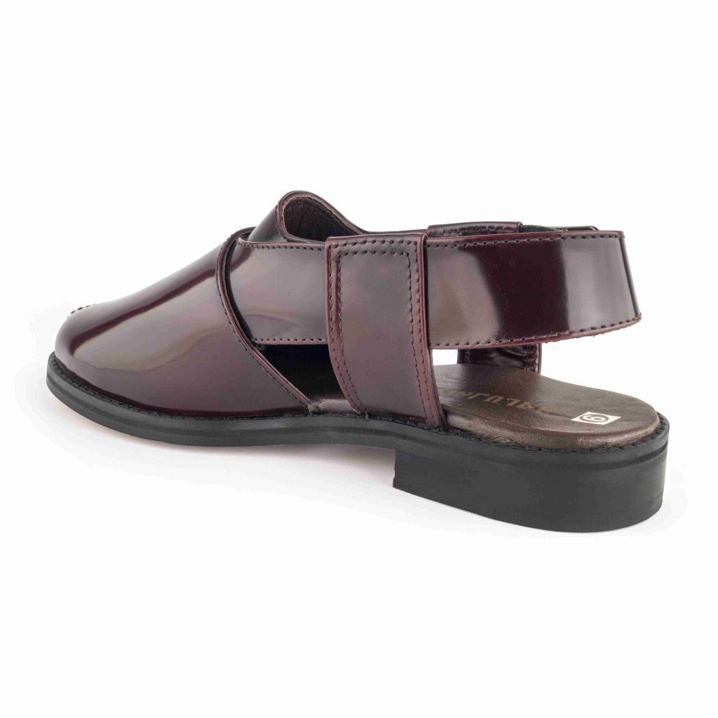 1055: Balujas Cherry Leather Peshawari