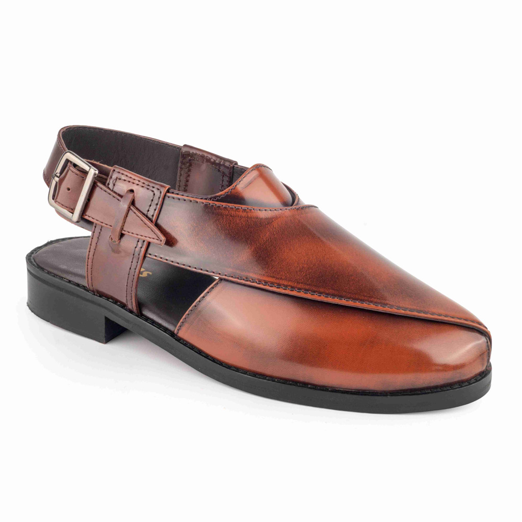 1055: Balujas Tan Leather Peshawari