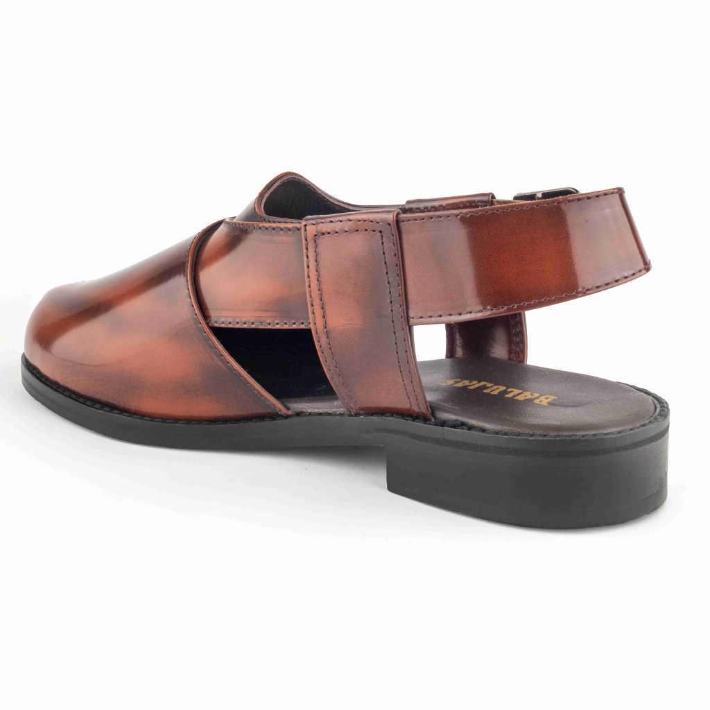 1055: Balujas Tan Leather Peshawari