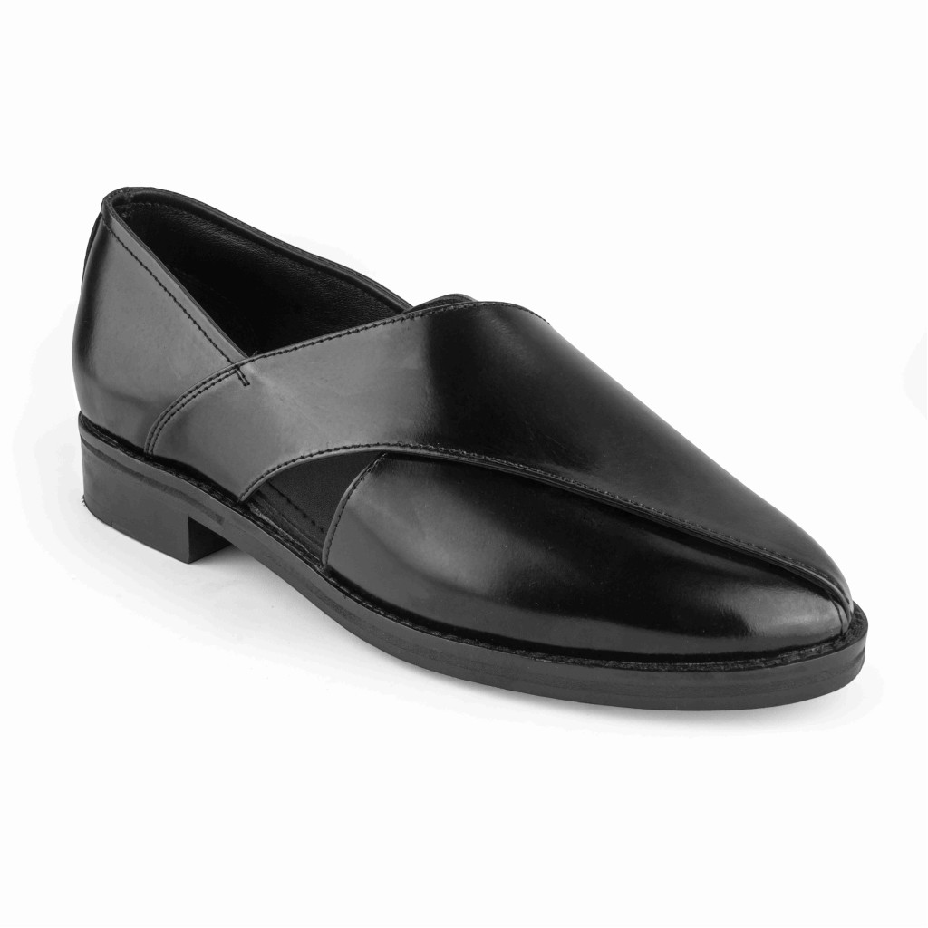 1062: Balujas Men's Black Peshawari Sandal