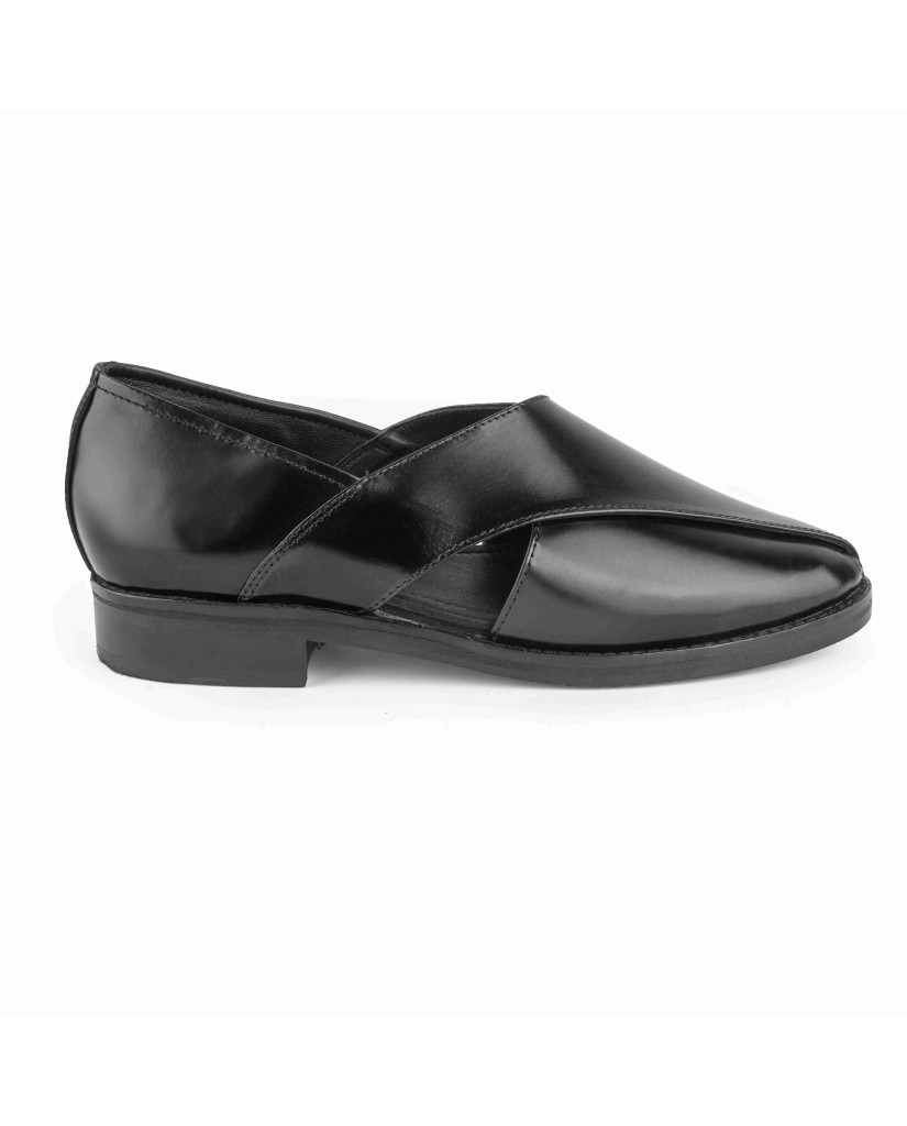 1062: Balujas Men's Black Peshawari Sandal