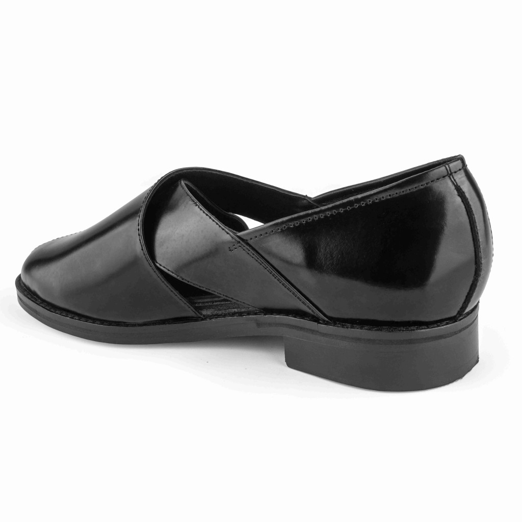 1062: Balujas Men's Black Peshawari Sandal