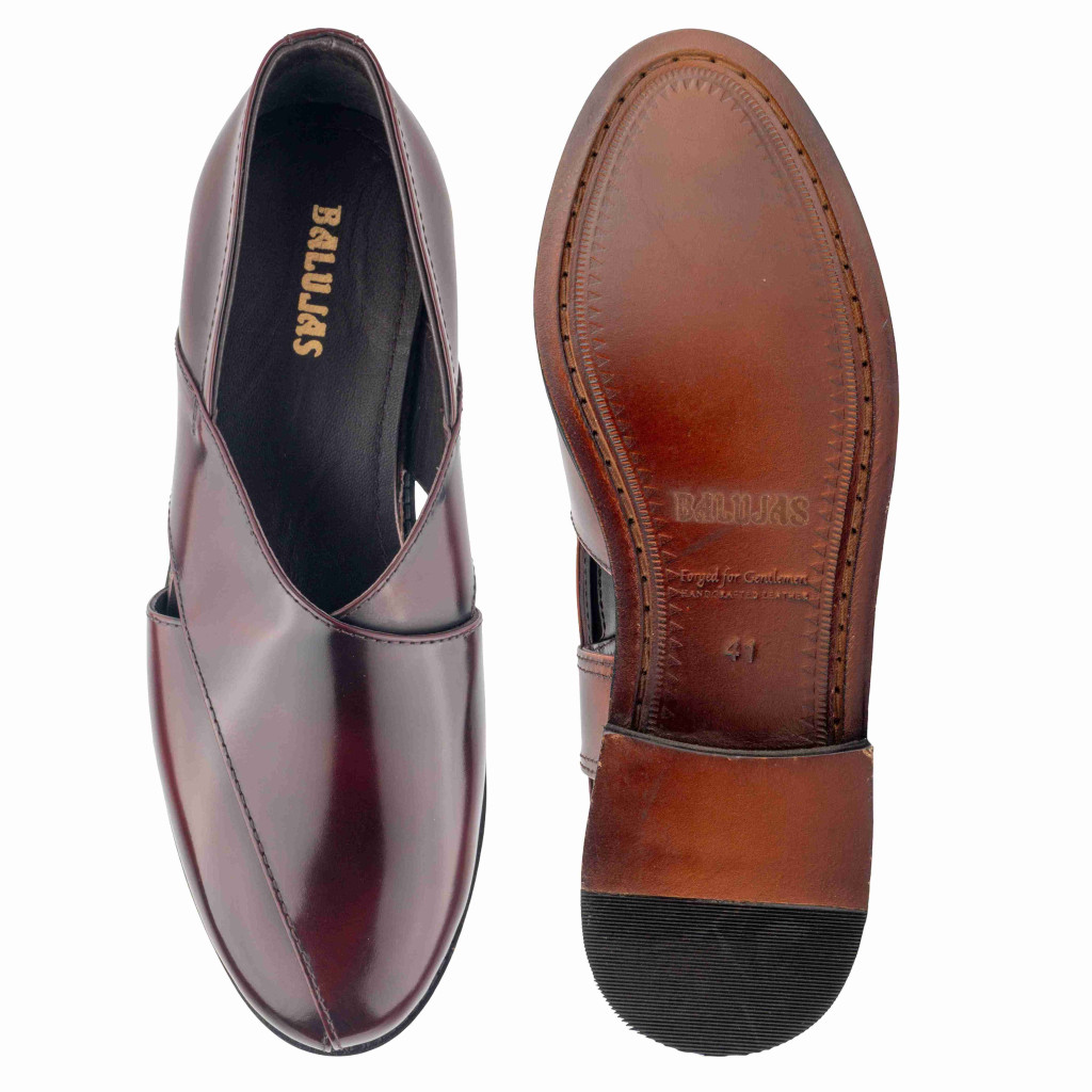 1062: Balujas Men's Cherry Peshawari Sandal 