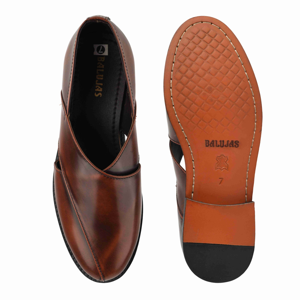 1062: Balujas Men's Tan Peshawari Sandal 