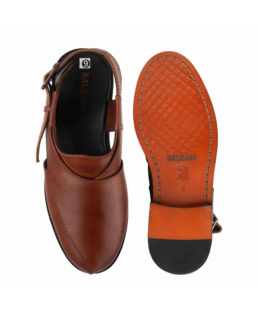1082 : Balujas Tan Leather Peshawari