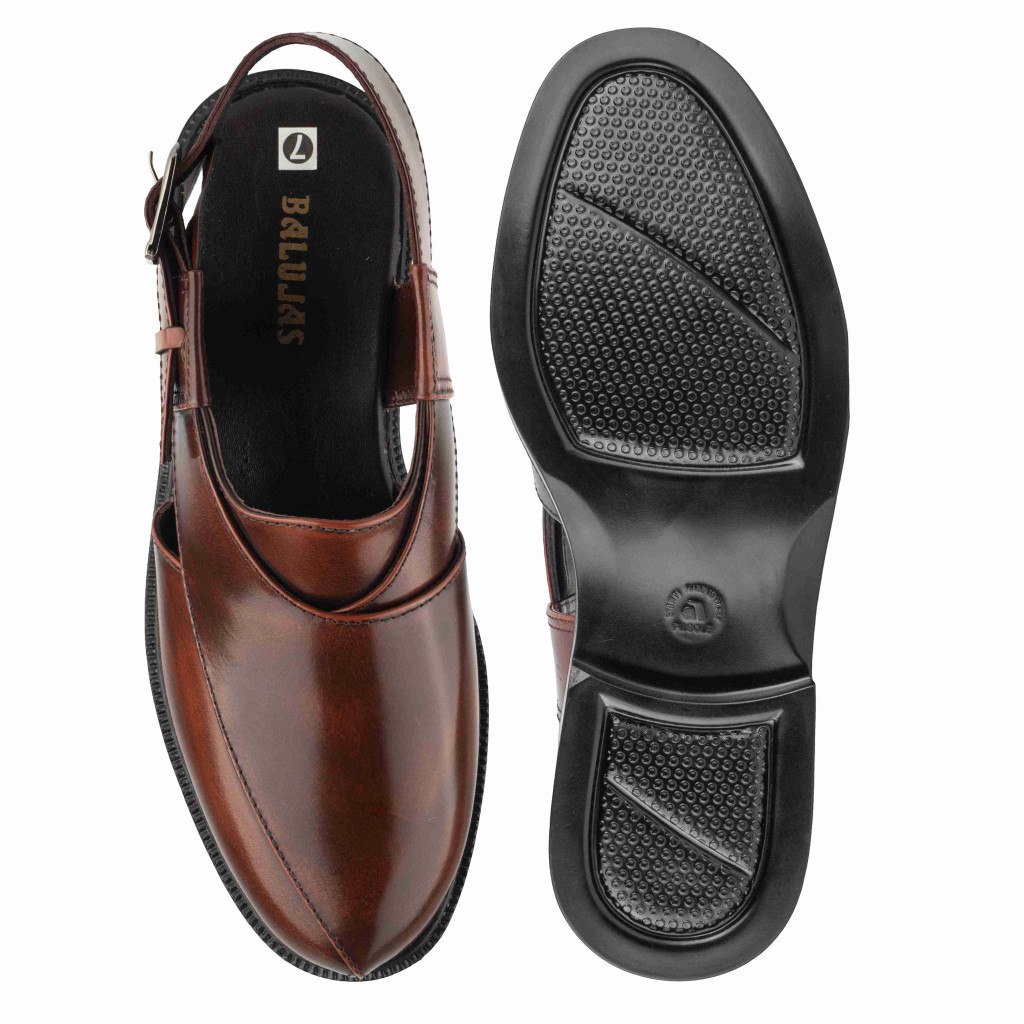 1091: Balujas Tan Leather Peshawari