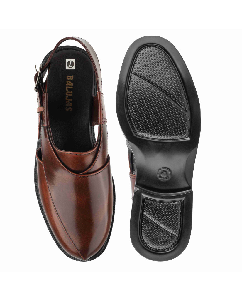 1091: Balujas Tan Leather Peshawari