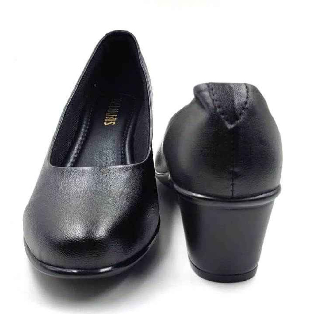 5305: Balujas Black Formal Pumps for Women