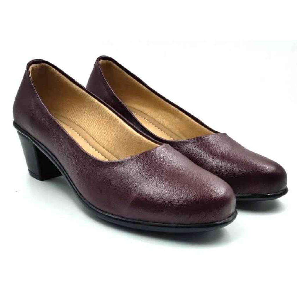 5350: Balujas Deep Maroon Formal Pumps for Women