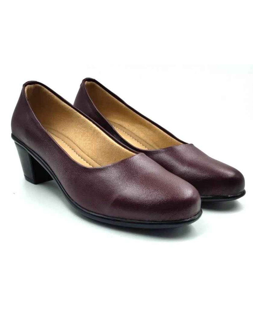 5350: Balujas Deep Maroon Formal Pumps for Women