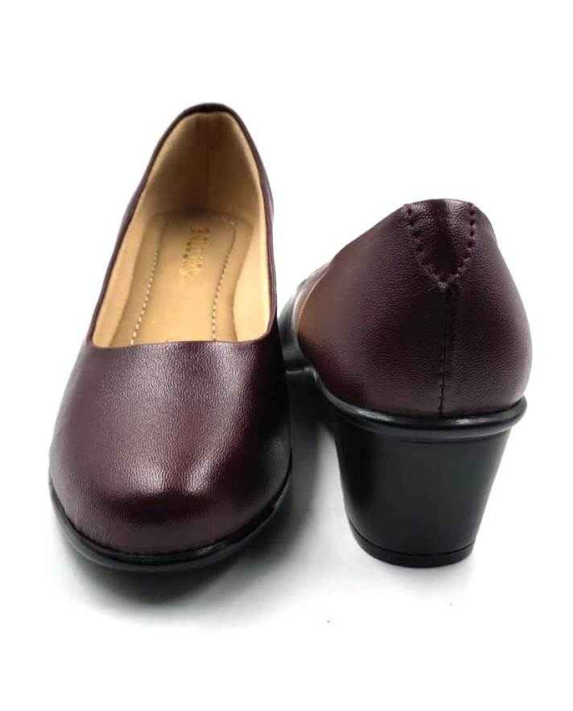 5350: Balujas Deep Maroon Formal Pumps for Women
